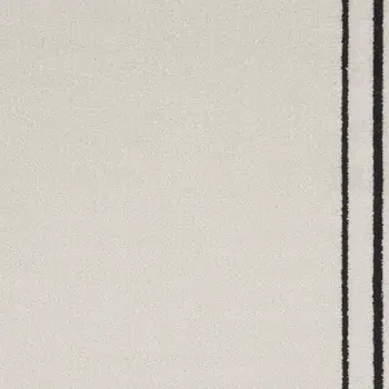 3' X 5' Ivory And Black Indoor Outdoor Area Rug
