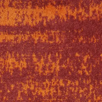 3' X 5' Red And Orange Abstract Indoor Outdoor Area Rug