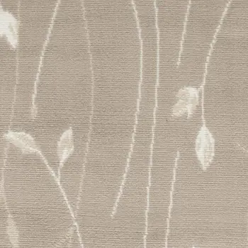2' X 4' Beige and Ivory Floral Power Loom Area Rug