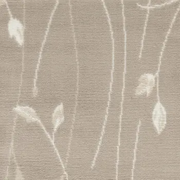 2' X 4' Beige and Ivory Floral Power Loom Area Rug