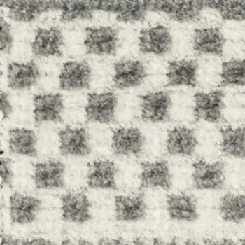 2' X 4' Gray and Ivory Striped Power Loom Distressed Area Rug