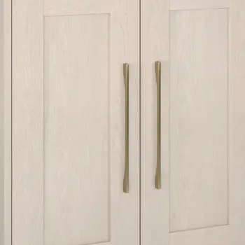 32" White Wood Accent Cabinet With Two Doors