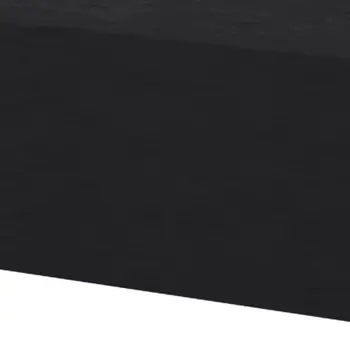 5" Black Wood One Drawer Floating Nightstand