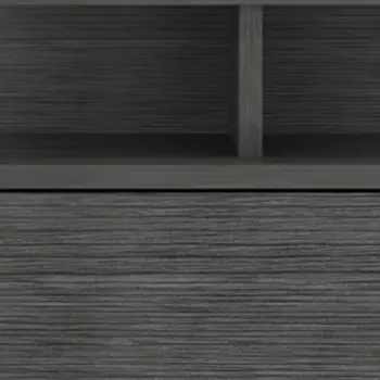 13" Dark Gray Wood One Drawer Floating Nightstand