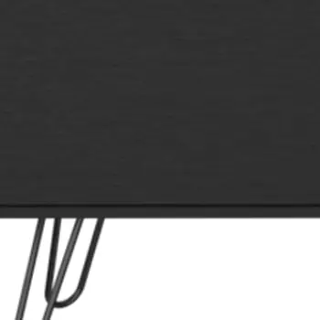 71" Black Wood Enclosed And Open Storage TV Stand