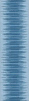 8' Blue Ombre Distressed Non Skid Runner Rug