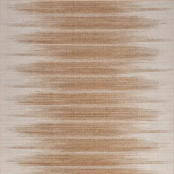5' X 7' Brown Ombre Distressed Non Skid Area Rug