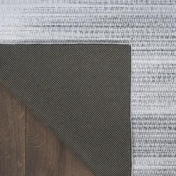 5' X 7' Gray Ombre Distressed Non Skid Area Rug