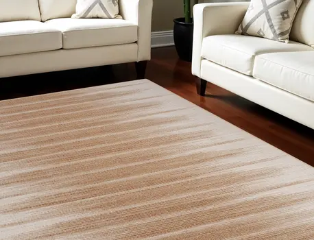 6' X 9' Brown Ombre Distressed Non Skid Area Rug