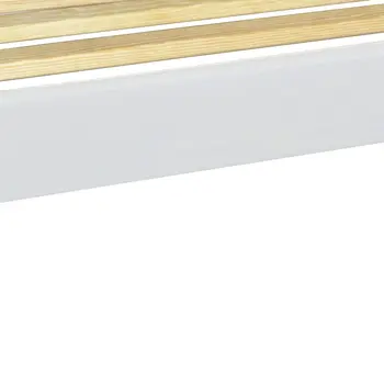 White Solid Wood Full Bed Frame