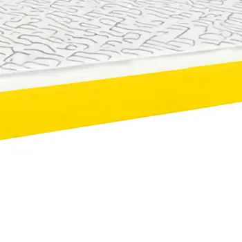 Canary Yellow Solid Wood Queen Bed Frame