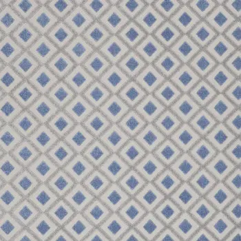 7' X 10' Blue And Gray Geometric Indoor Outdoor Area Rug