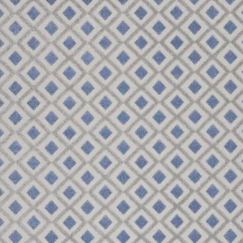 8' X 11' Blue And Gray Geometric Indoor Outdoor Area Rug