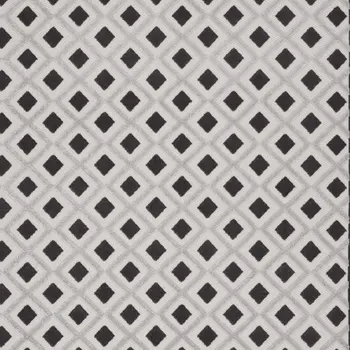 8' X 11' Black And White Geometric Indoor Outdoor Area Rug