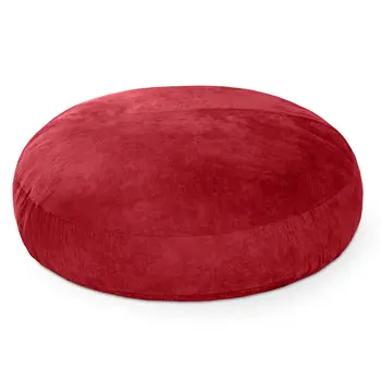 72" Cinnabar Microsuede Bean Bag Chair