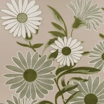 8' X 11' Ivory And Green Floral Indoor Outdoor Area Rug