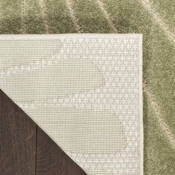 10' X 14' Ivory Green Yellow Blue And Dark Green Starfish Indoor Outdoor Area Rug