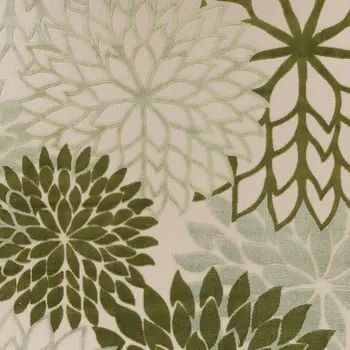 10' X 14' Ivory And Green Floral Indoor Outdoor Area Rug