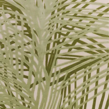 10' X 14' Ivory And Green Palm Leaf Indoor Outdoor Area Rug