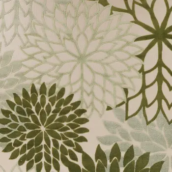 9' X 12' Ivory And Green Floral Indoor Outdoor Area Rug