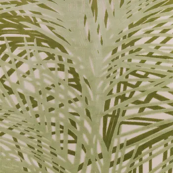 12' X 15' Ivory And Green Palm Leaf Indoor Outdoor Area Rug