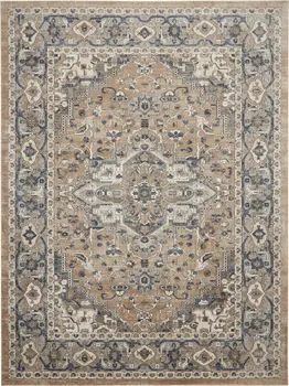 4' X 6' Ivory And Green Palm Leaf Indoor Outdoor Area Rug