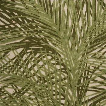 4' X 6' Ivory And Green Palm Leaf Indoor Outdoor Area Rug