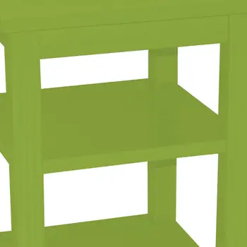 28" Green Solid Wood Nightstand