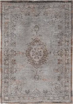 9' X 13' Gray and Beige Medallion Non Skid Area Rug