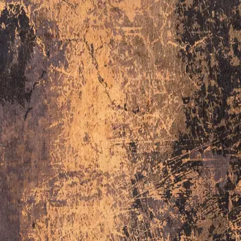 8' X 11' Yellow and Brown Abstract Non Skid Area Rug