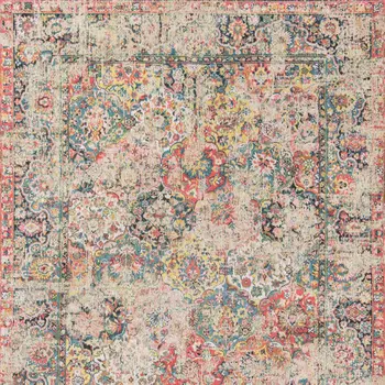 8' X 11' Red Oriental Non Skid Area Rug