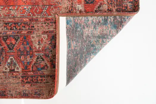 6' X 8' Red Oriental Non Skid Area Rug