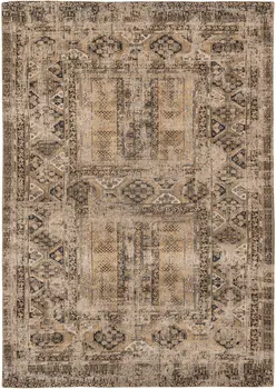 8' X 11' Brown Oriental Non Skid Area Rug
