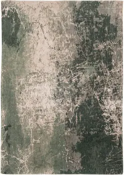 8' X 11' Beige and Green Abstract Non Skid Area Rug