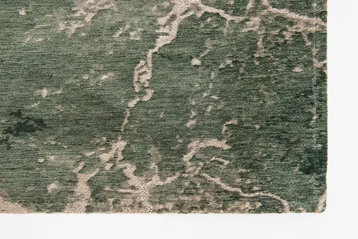 8' X 11' Beige and Green Abstract Non Skid Area Rug