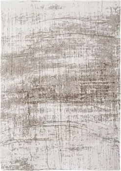 6' X 8' Gray and Beige Abstract Non Skid Area Rug