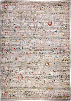 6' X 8' White Oriental Non Skid Area Rug