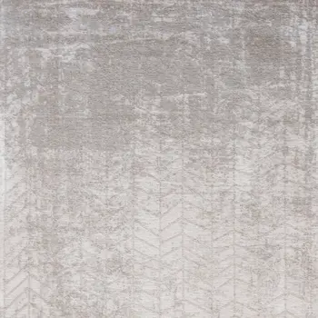 3' X 5' Gray and White Chevron Non Skid Area Rug