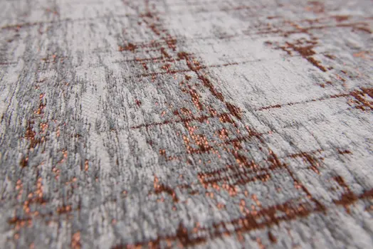 5' X 7' Gray and Yellow Abstract Non Skid Area Rug