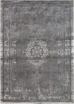 5' X 7' Gray Medallion Non Skid Area Rug