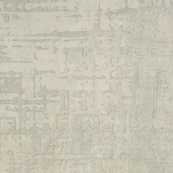 8' Gray and Beige Round Abstract Non Skid Area Rug