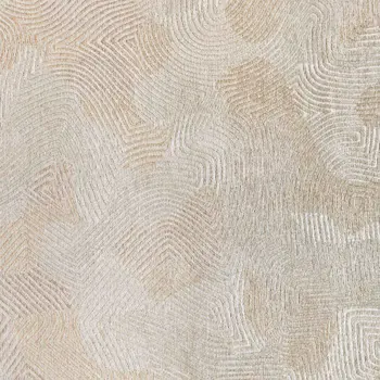 8' X 11' Beige and White Abstract Non Skid Area Rug