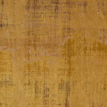 7' X 9' Yellow and Brown Abstract Non Skid Area Rug