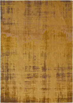 8' X 11' Yellow and Brown Abstract Non Skid Area Rug