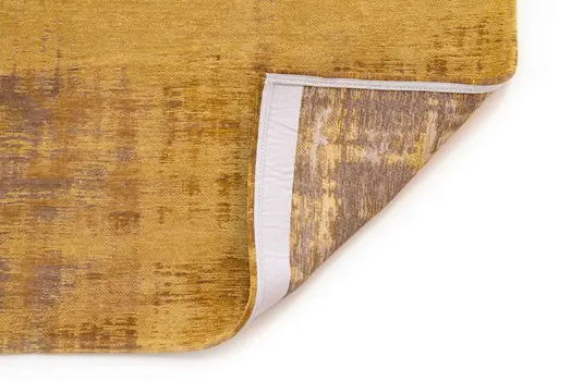 8' X 11' Yellow and Brown Abstract Non Skid Area Rug