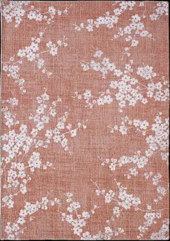 3' X 5' Red and White Oriental Non Skid Area Rug
