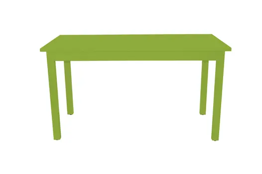 48" Chartreuse Solid Wood Dining Table