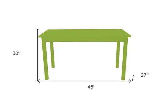 48" Chartreuse Solid Wood Dining Table