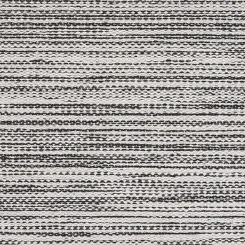 19" Set of Four Black And White Striped Cotton Placemats