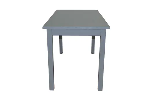 60" Gray Solid Wood Dining Table